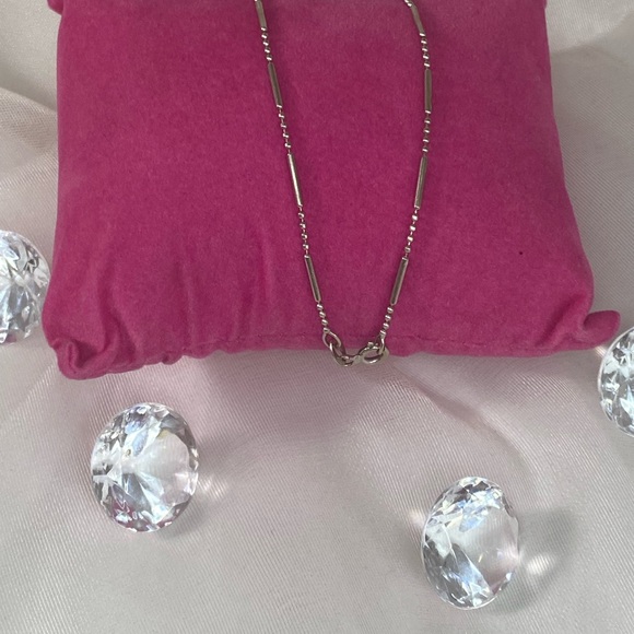 14K WHITE GOLD bracelet VINTAGE Made in Italy REAL GOLD - Picture 4 of 12